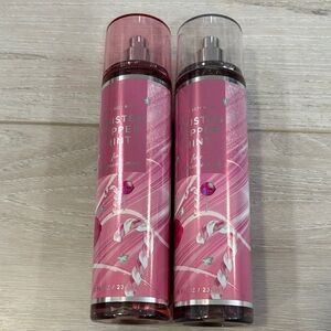 🍬Bath & Body Works Twisted Peppermint Body Mist Set of 2 NEW🍬